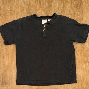 Zara Black Kids Short Sleeve Tee